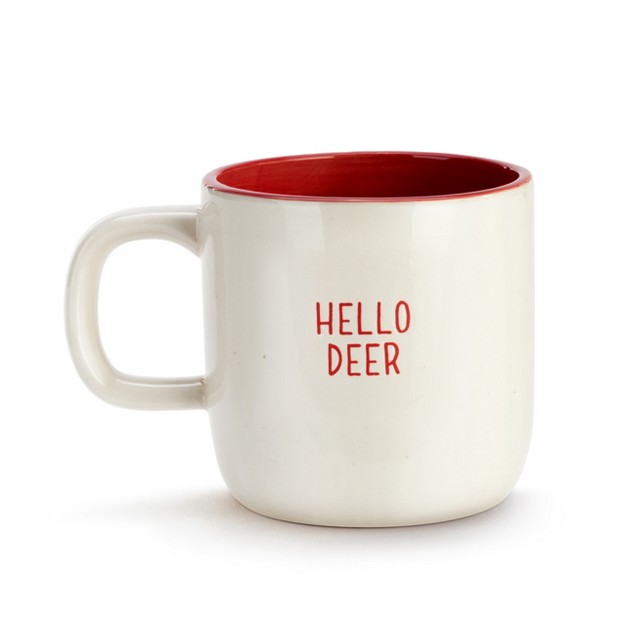 Demdaco Ceramic Reindeer Mug