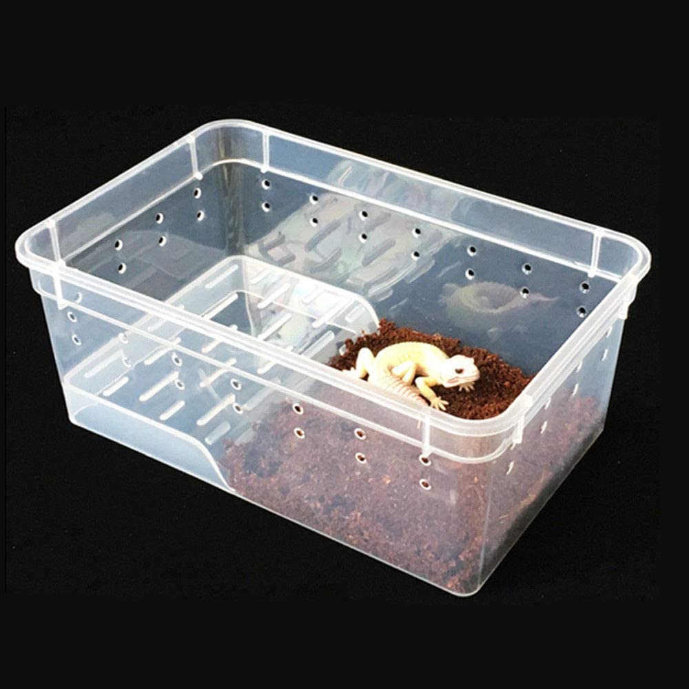 OUKANING 8-Grid Large Reptile Enclosure Tank Breeding Box Spider Lizard Frog Terrarium House Cage Clear AcrylicBreeding Box