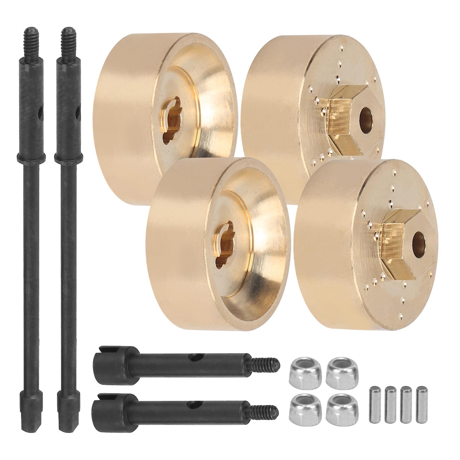 Durable Brass Counterweight + Widened Axle Set For Axial Scx24 90081 1/24 Rc Car Parts