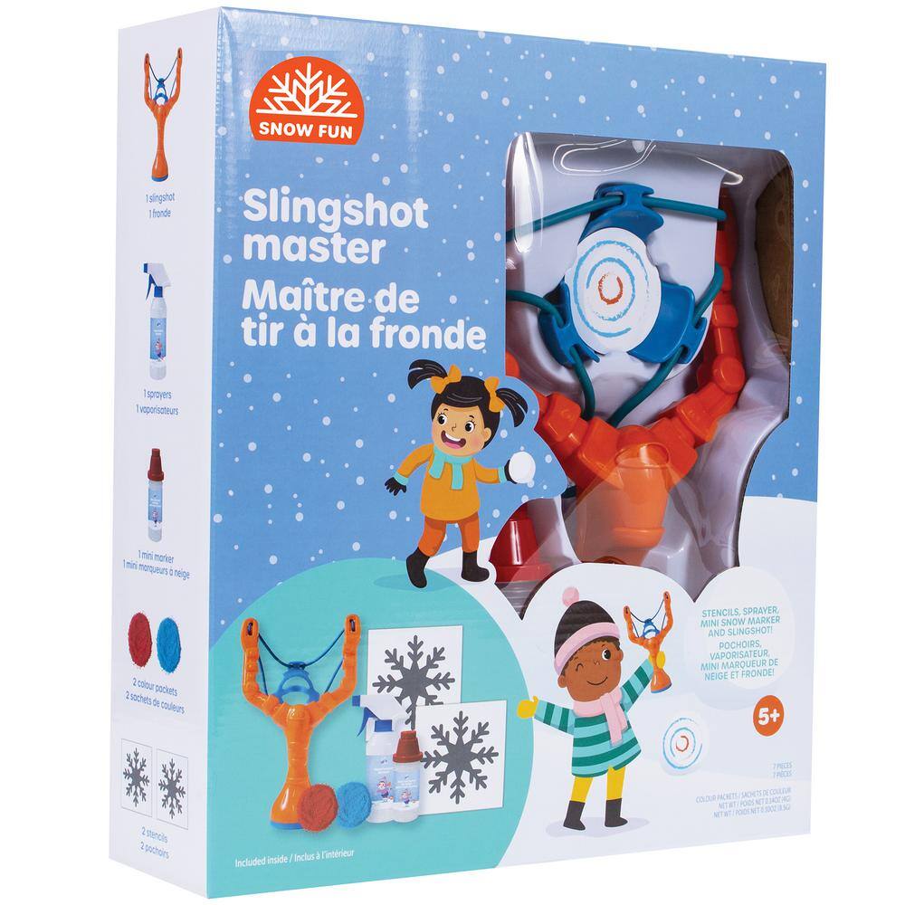 SNOWFUN: Snowball Slingshot Master and Colouring Kit - Winter Fun Ages 3 Plus 71204TY