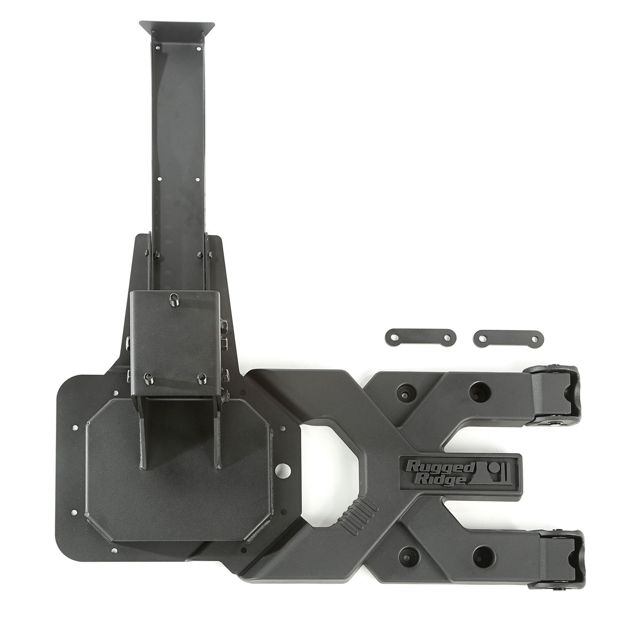 Rugged Ridge This heavyduty tire carrier kit from Rugged Ridge fits 0718 Jeep Wrangler JK Spare Tire Carrier