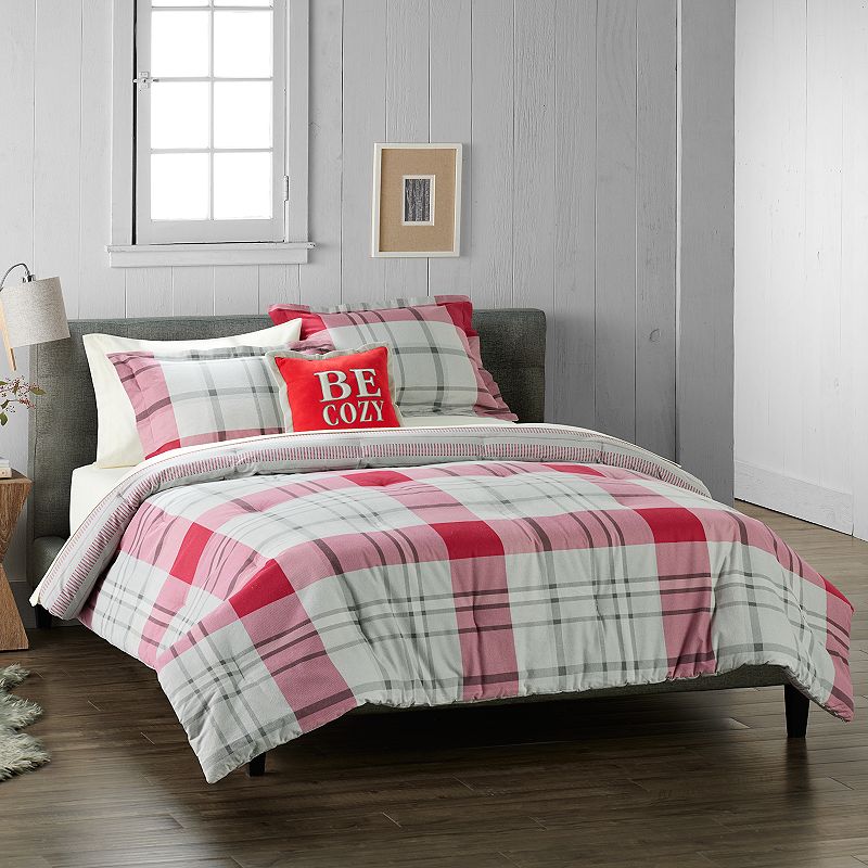 Cuddl Duds? Heavyweight Flannel Comforter Set with Pillow