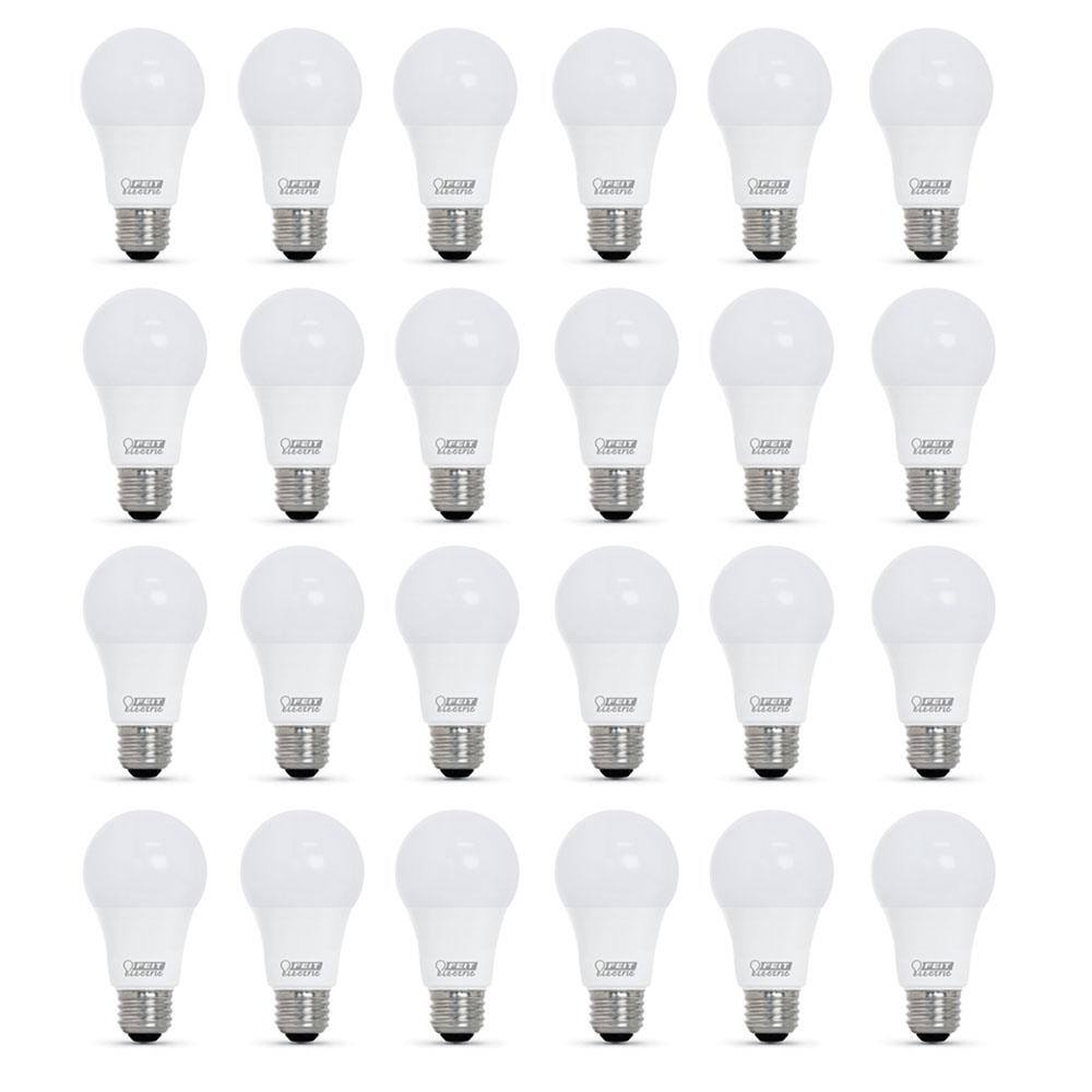 Feit Electric 60-Watt Equivalent A19 Dimmable CEC Title 20 ENERGY STAR 90+ CRI LED Light Bulb in Daylight (24-Pack) OM60DM950CA46