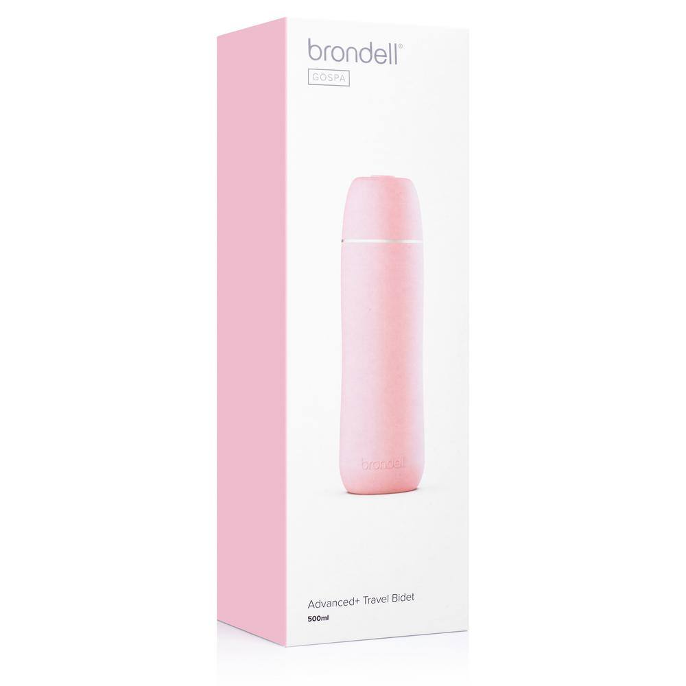 Brondell GoSpa Advanced Portable Travel Bidet with Retractable Nozzle 500 ml in Pink GS-85PNK