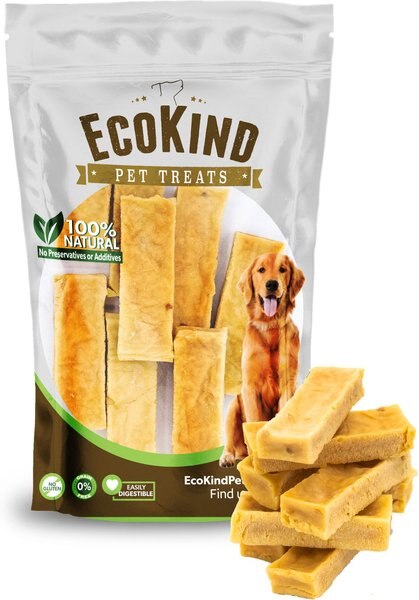 EcoKind Gold Peanut Butter Flavored Yak Chews Dog Treat， Small