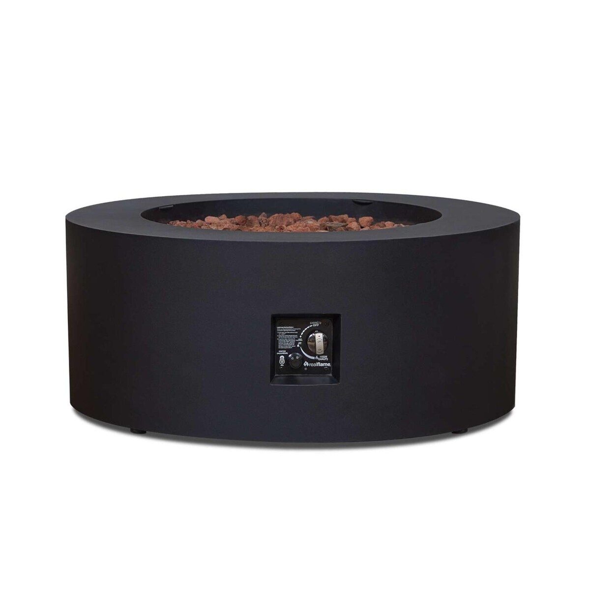 Lakeview Elysian 36-Inch Round Propane Fire Table w/ NG Conversion Kit