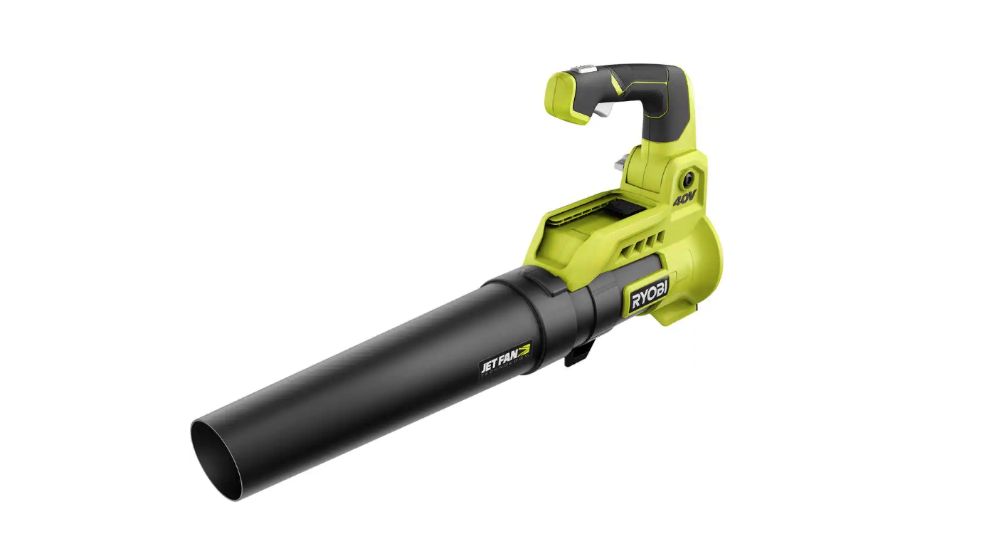 RYOBI RY40408BTLVNM 40V 110 MPH 525 CFM Cordless Battery Variable-Speed Jet Fan Leaf Blower (Tool-Only)