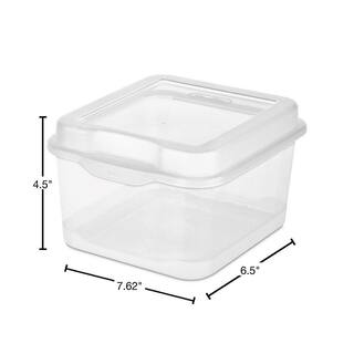 Sterilite 0.2 Gal. Plastic FlipTop Latching Storage Box in Clear (12-Pack) 12 X 18038612