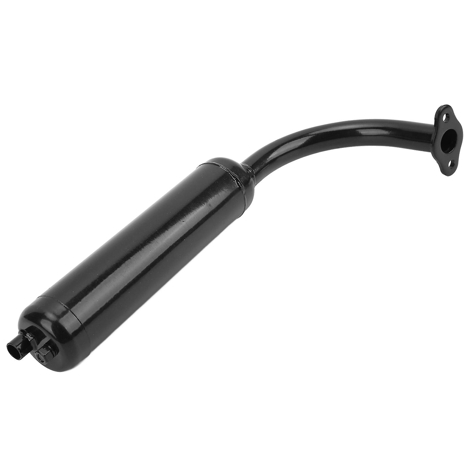 Motor Bikes Muffler Exhaust Pipe Black For 2 Stroke 49cc 60cc 66cc 80cc Engines Motorized Bicycle