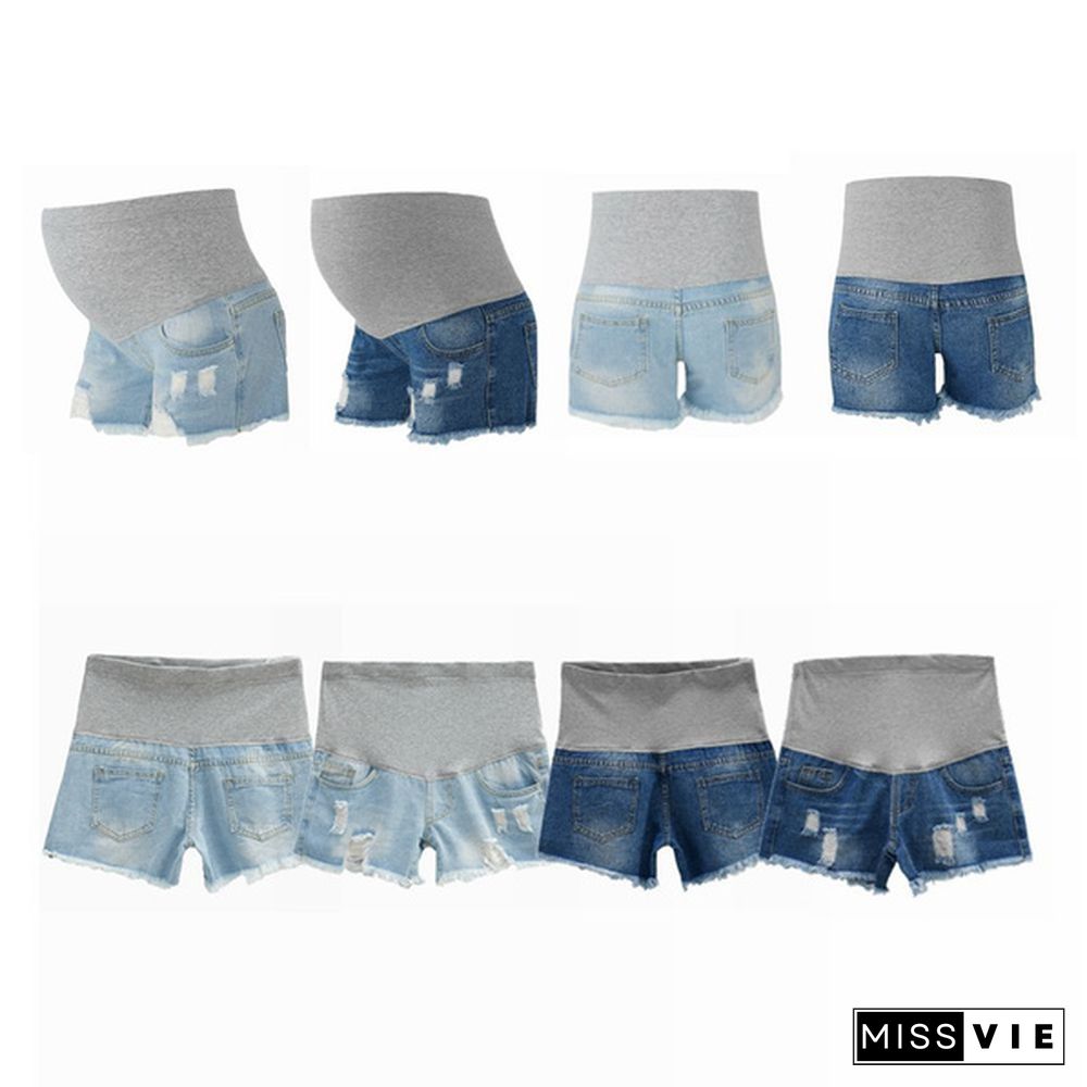 Pregnant women's Denim Shorts Summer Pregnant Casual Short For Women Pregnacy Shorts