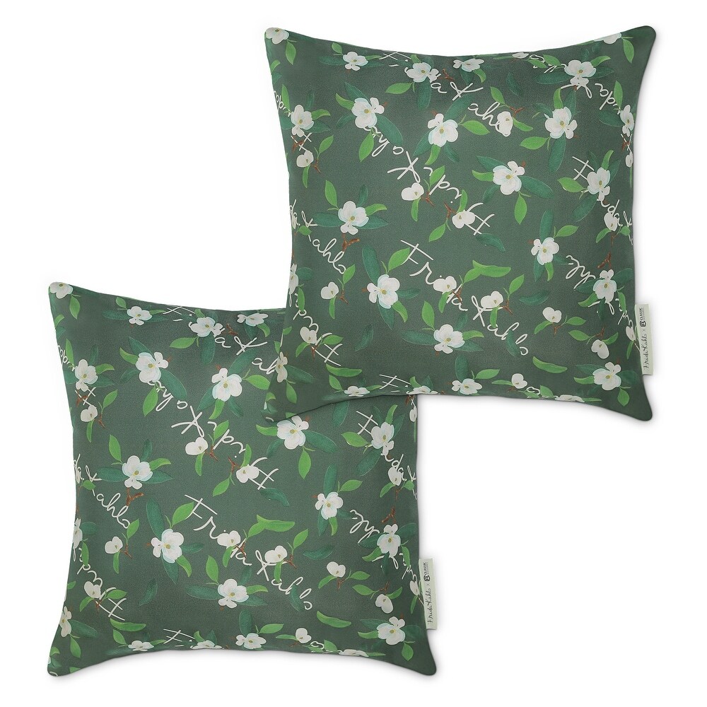 Frida Kahlo + Classic Accessories Accent Pillows  2 Pack  18 Inch