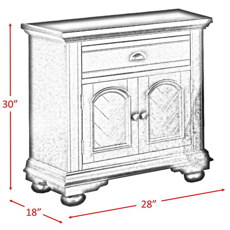 Picket House Addison White Nightstand