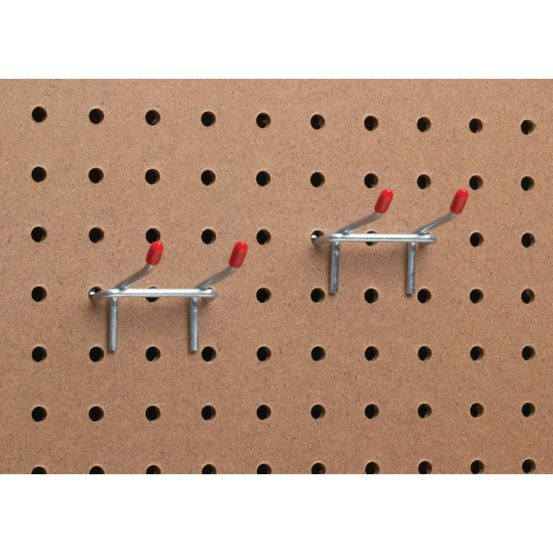 Double Arm Safety Tip Straight Pegboard Hook