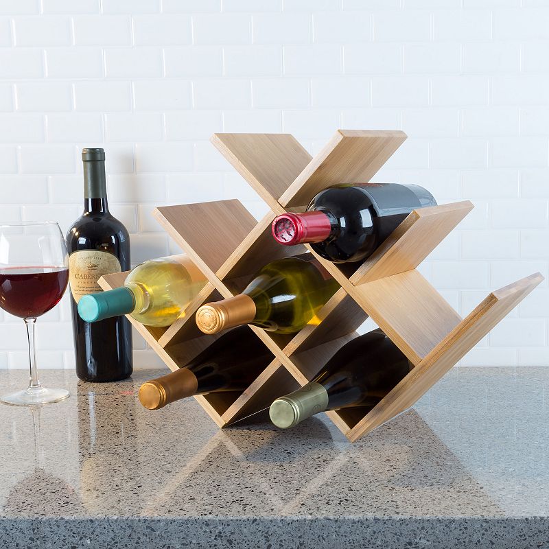 Classic Cuisine Bamboo Wine Rack