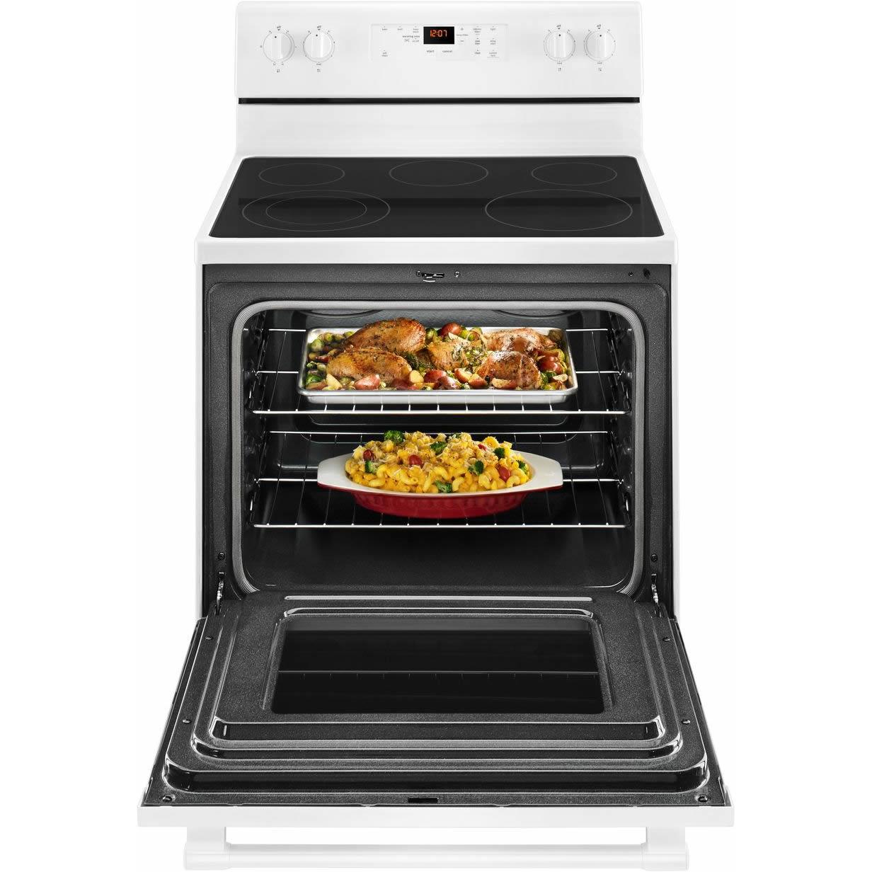 Maytag 30-inch Freestanding Electric Range with Precision Cooking? System YMER6600FW