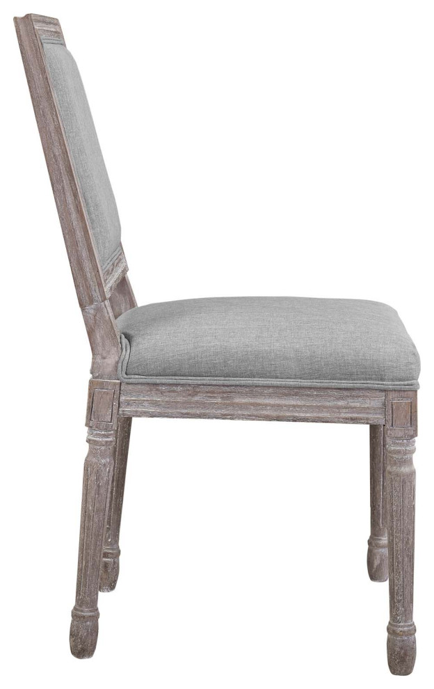 Court Dining Side Chair Upholstered Fabric Set of 4 EEI 3501 BEI   French Country   Dining Chairs   by Kolibri Decor  Houzz