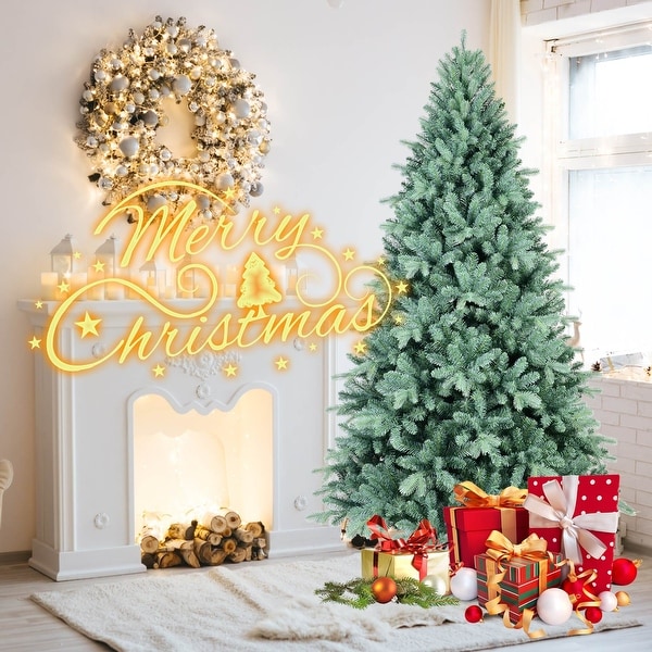 49 ft Blue PE/PVC Mixed Automatic Christmas Trees