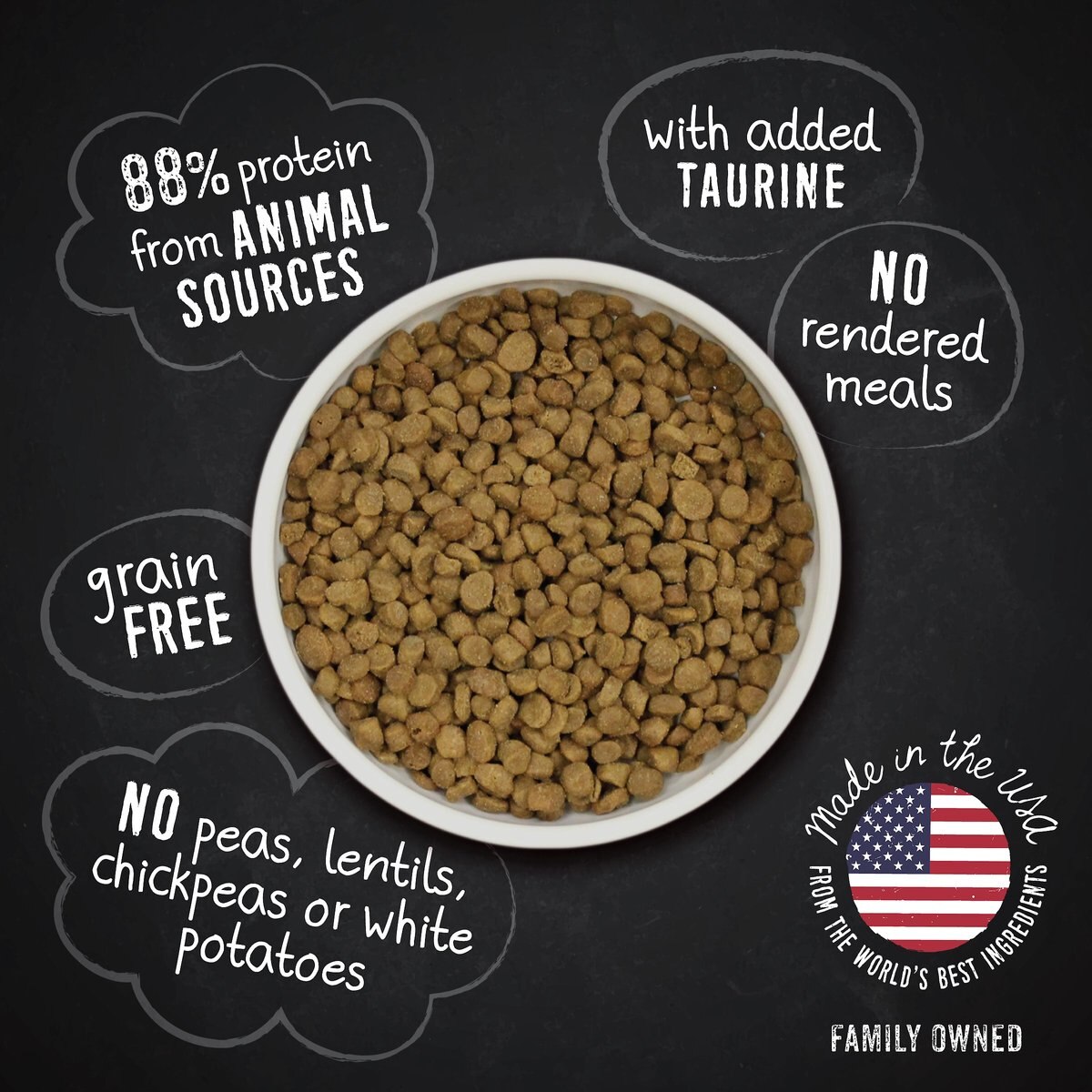 Hound and Gatos Grain-Free Cage Free Turkey Recipe Dry Cat Food