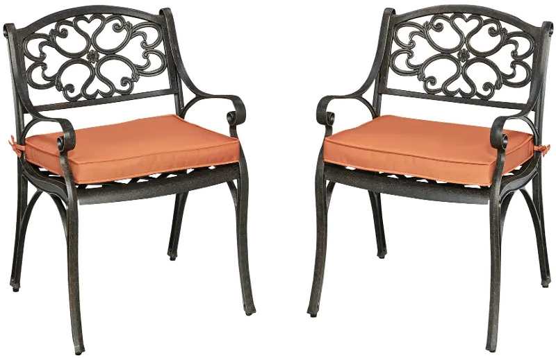 Sanibel Bronze Outdoor Armchair Pair