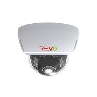 Revo Aero HD 1080p Wired IndoorOutdoor CCD Vandal Dome Surveillance Camera RACVDJ36-1