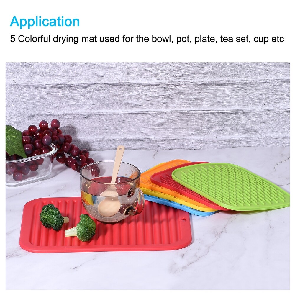 Silicone Dish Drying Mat Set  3Pcs 12\