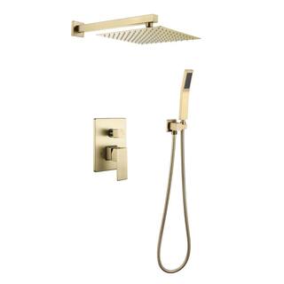 FORCLOVER Single-Handle 1-Spray Tub and Shower Faucet in Gold (Valve Included) GeYSWNK45