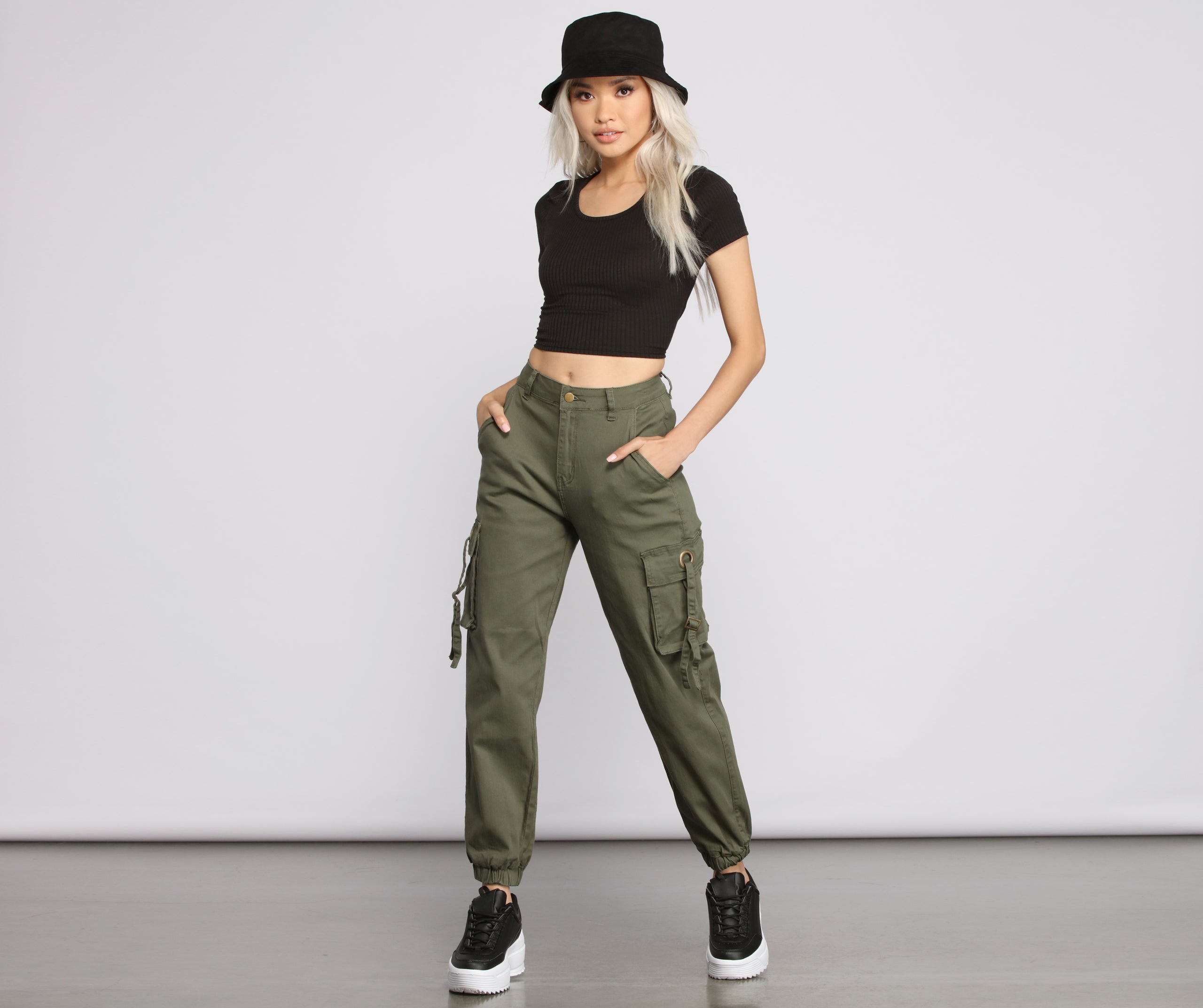 Casual Chic Cargo Jogger Pants