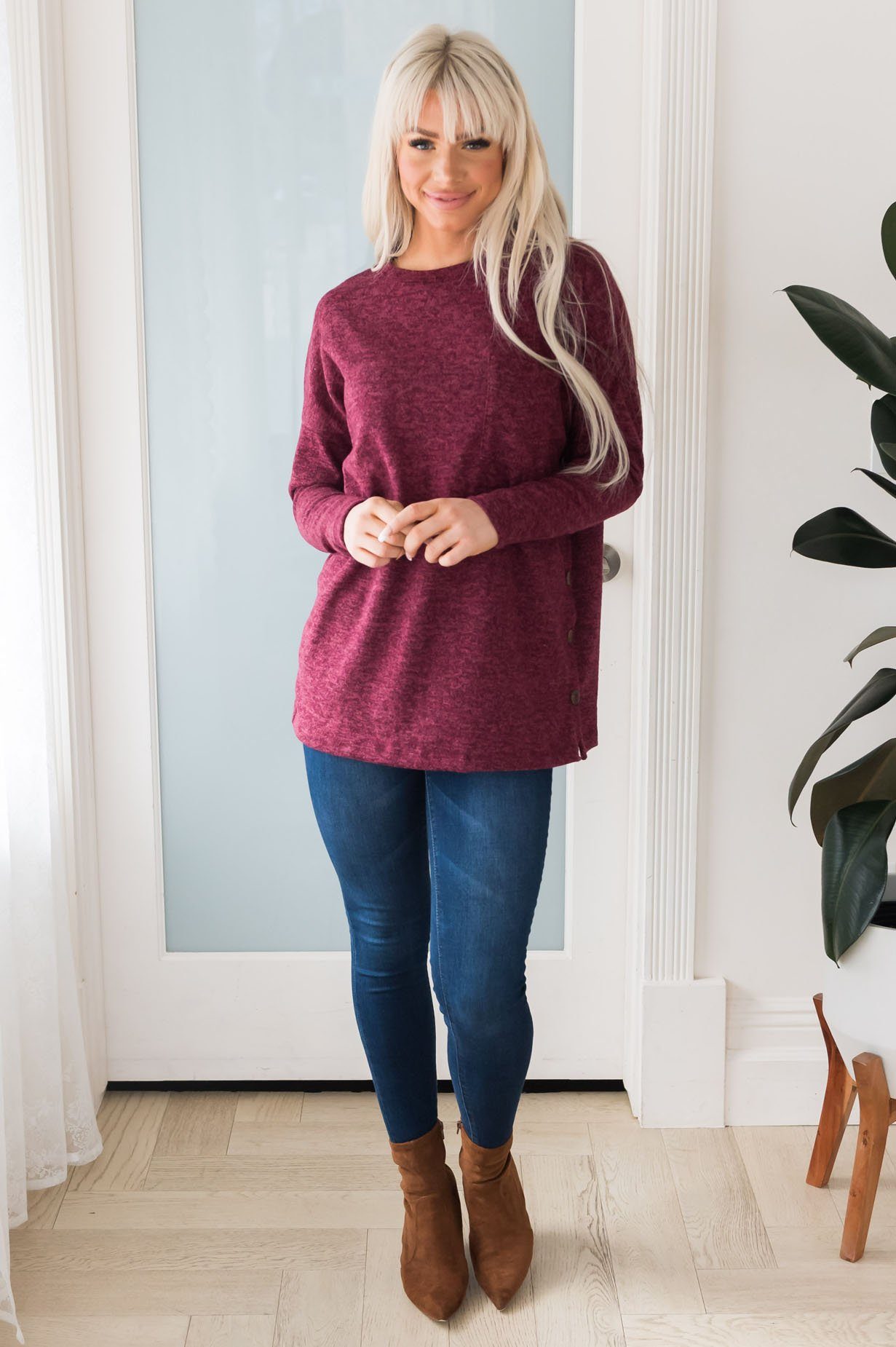 Nothing But Cozy Modest Blouse