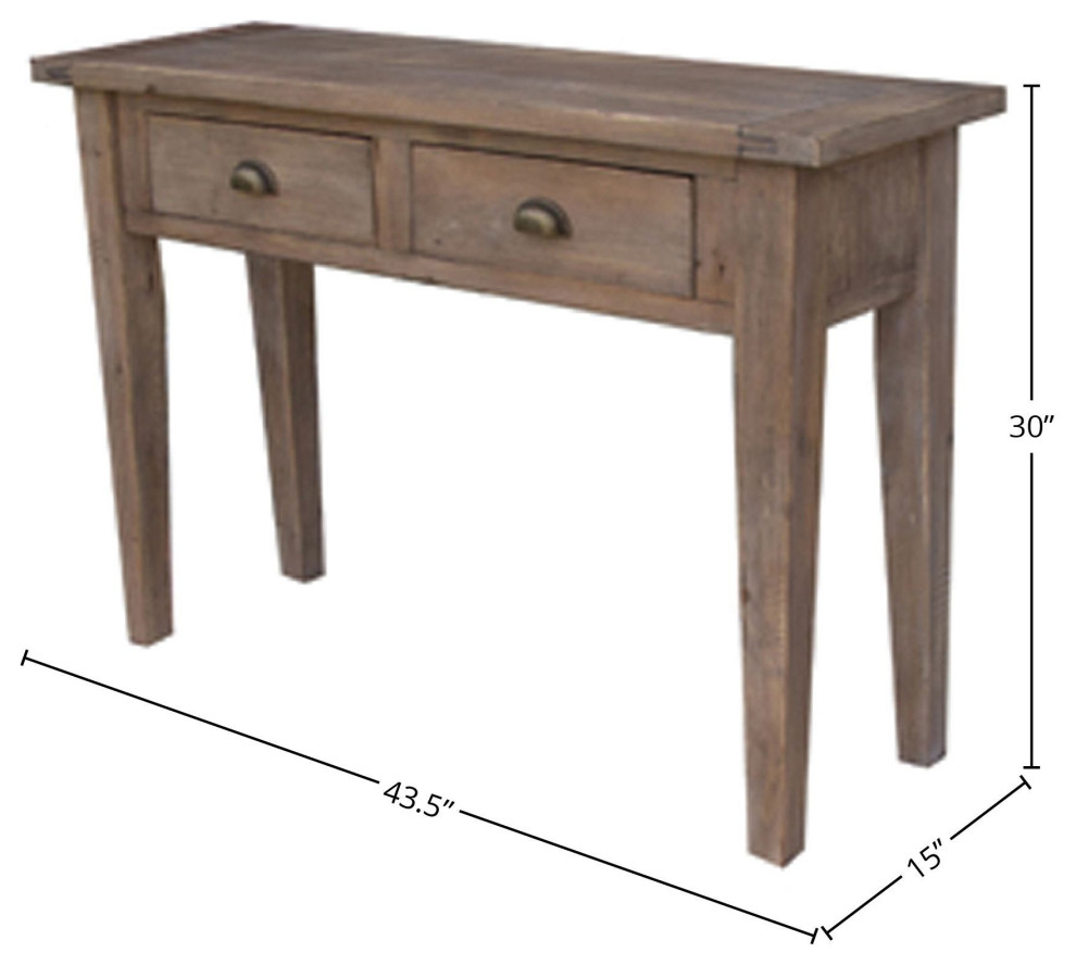 Kenna Small Console Table   Sundried   Rustic   Console Tables   by LH Imports  Houzz