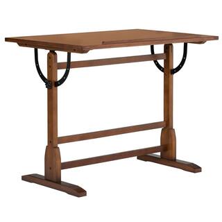 Studio Designs Vintage 42 in. W Solid Wood DrawingWriting Desk with Angle Adjustable Top 13305