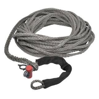 LockJaw 716 in. x 75 ft. 7400 lbs. WLL Synthetic Winch Rope Line with Integrated Shackle 20-0438075