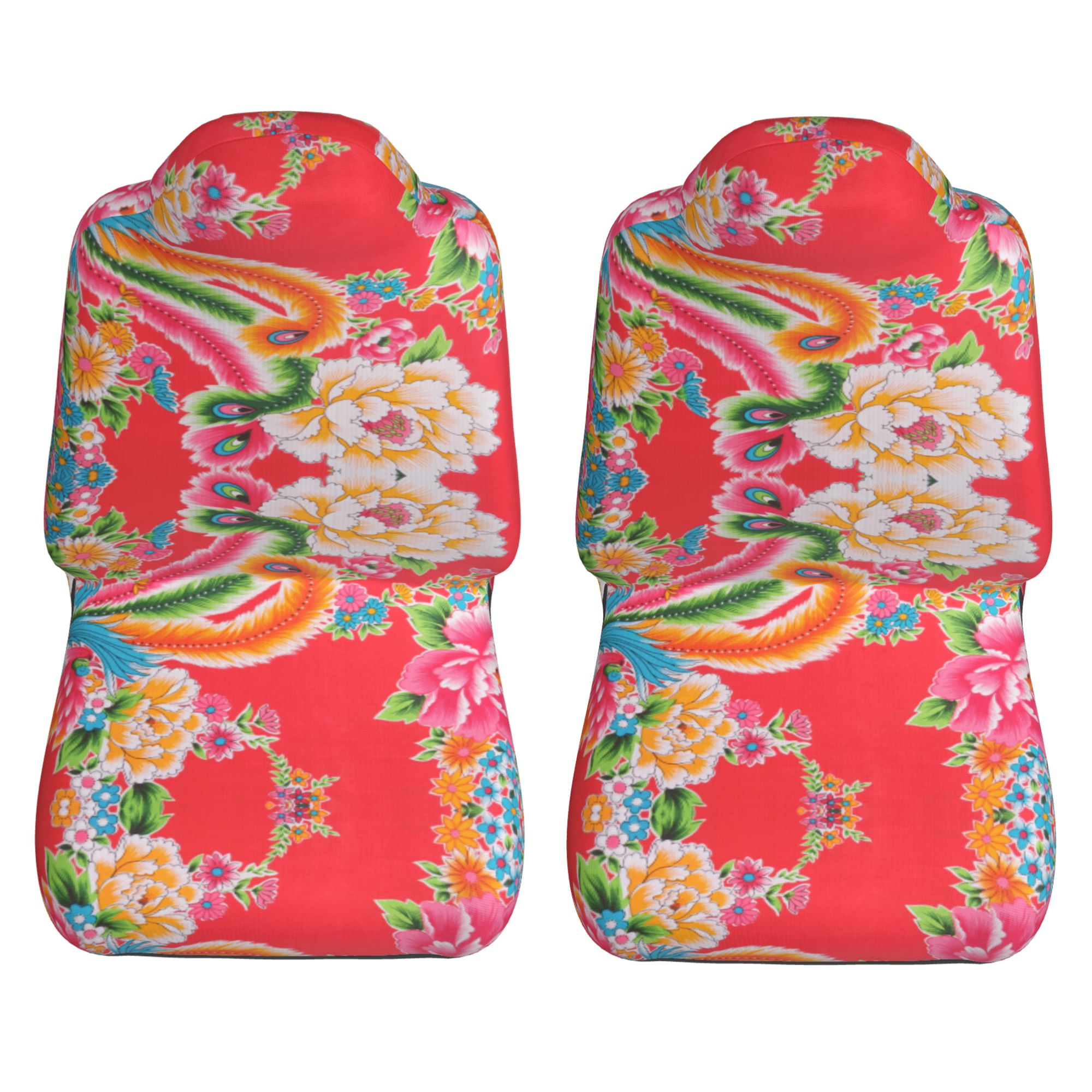 ZICANCN Car Seat Cover Phoenix Flower Print Car Front Seat Covers Protectors ， Automotive Seat Covers for Cars Trucks Suv