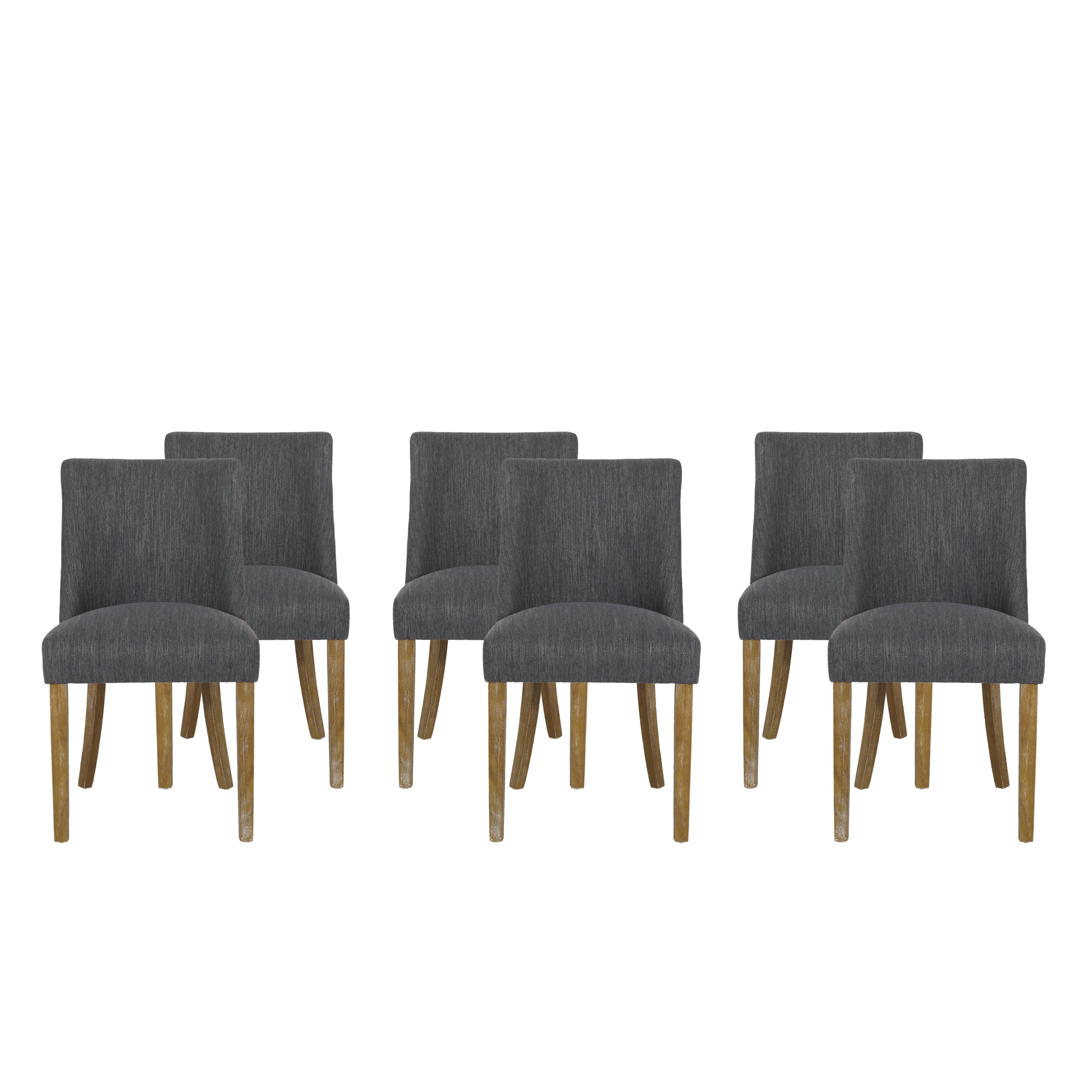 Gladwin Contemporary Fabric Dining Chairs, Set of 6