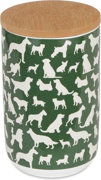 Bone Dry Ceramic Show Dog Treat Canister