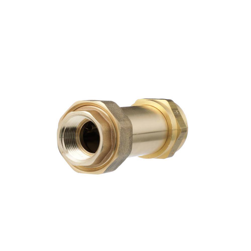 Watts 1 in. Lead-Free Brass MPT Dual Check Valve LF7U2-2  1