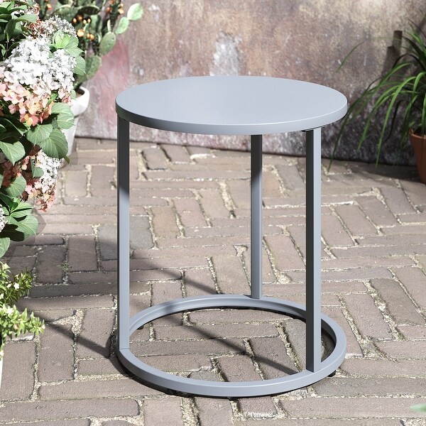 Crestlive Products Metal Round Side Table