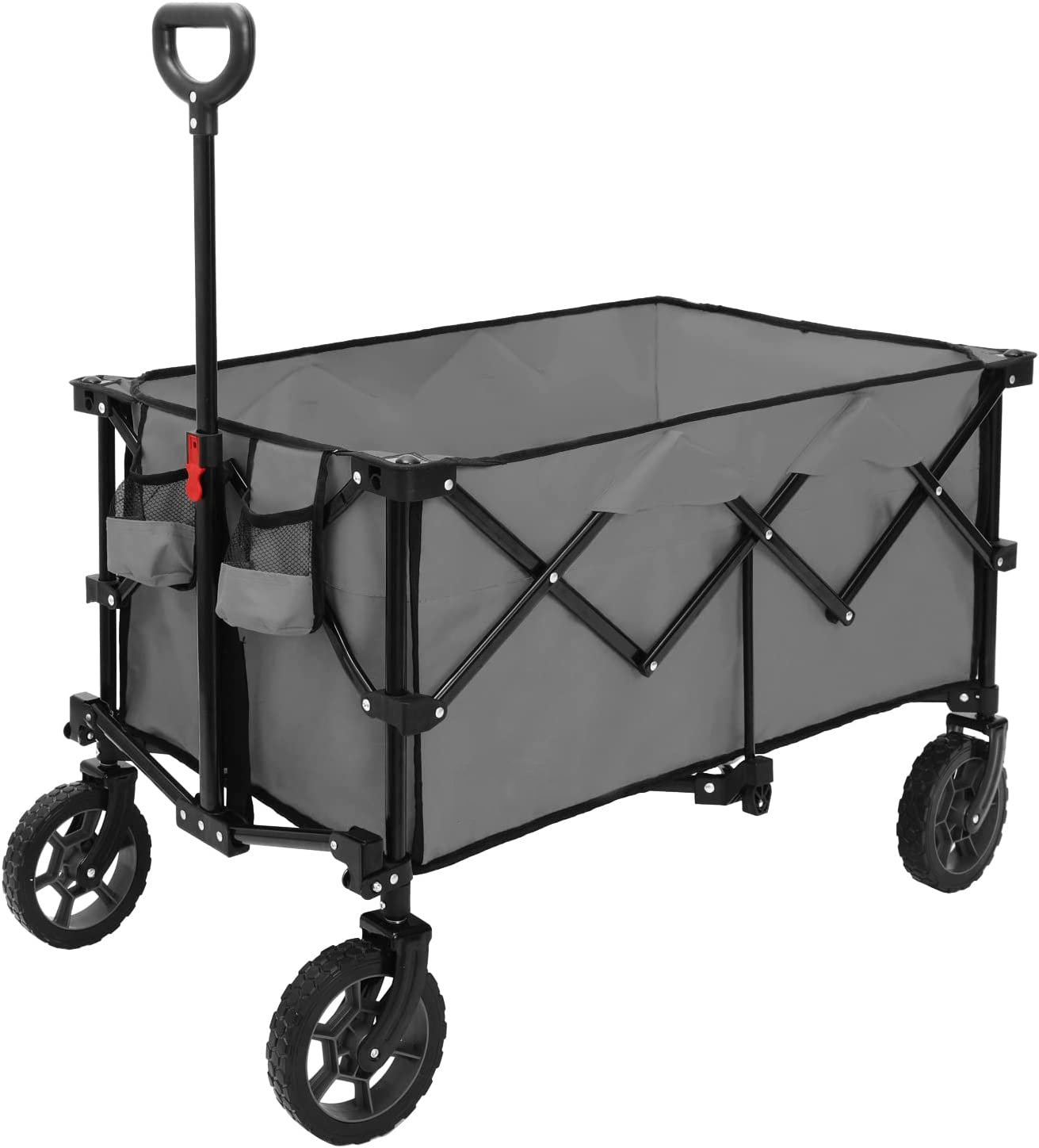 Collapsible Outdoor Utility Wagon with All-Terrain Beach Wheels