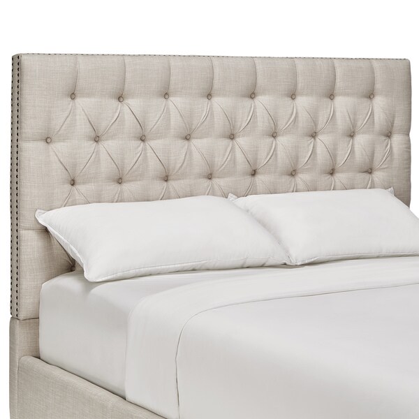 Knightsbridge Tufted Linen Chesterfield Headboard by iNSPIRE Q Artisan - - 12370840