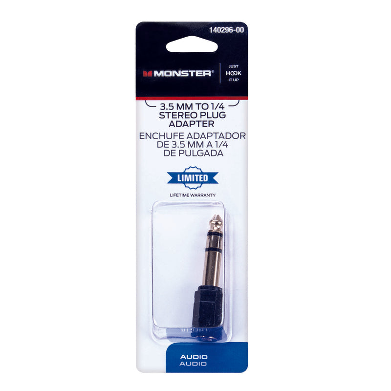 JACK ADAPTER 3.5MM-1/4