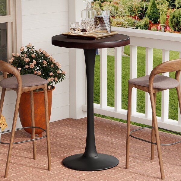 COSIEST Outdoor Patio Mosaic Bar Table