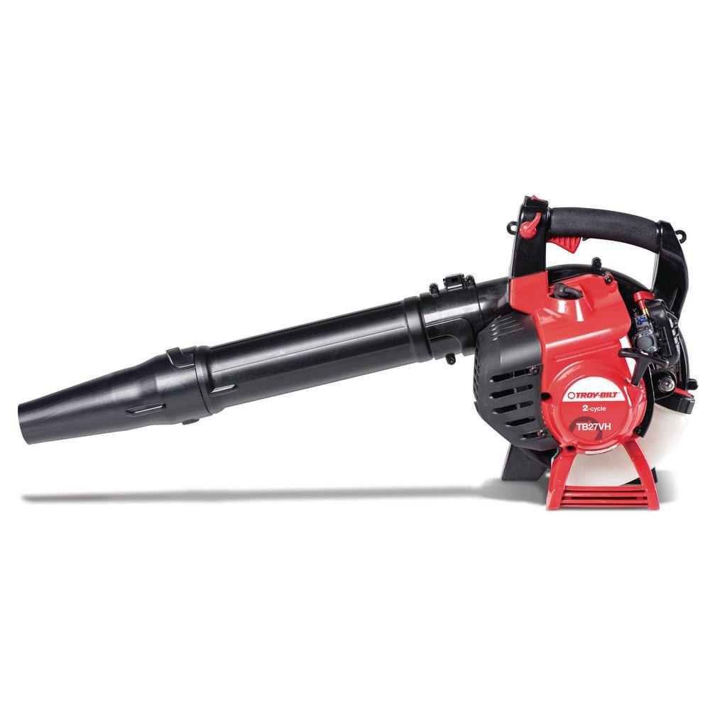 Troy-Bilt 205 MPH 450 CFM 27cc 2-Cycle Full-Crank Engine Gas Leaf Blower with Vacuum Kit Included TB27VH