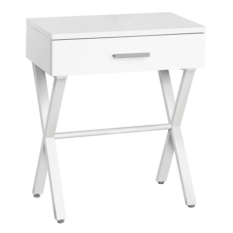 22.25 Contemporary X Shaped Rectangular End Table