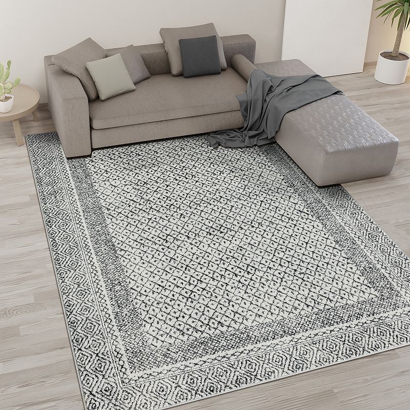 Madison Park Talia Moroccan Bordered Global Woven Area Rug