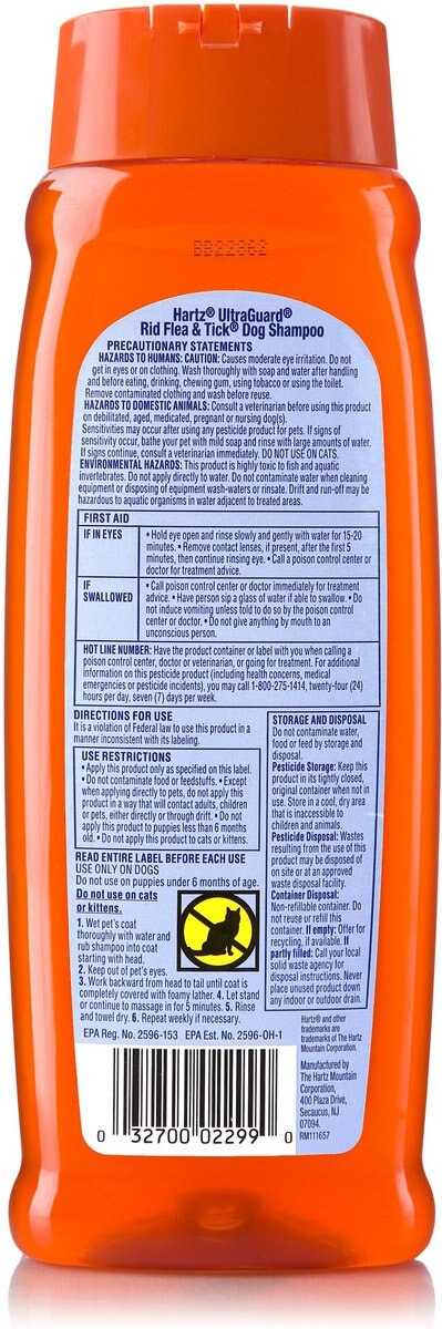 Hartz UltraGuard Rid Flea and Tick Citrus Scent Dog Shampoo