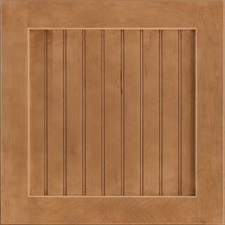 American Woodmark Shorebrook 14 916-in. W x 14 12-in. D x 34-in. H Cabinet Door Sample in Maple Spice 95020