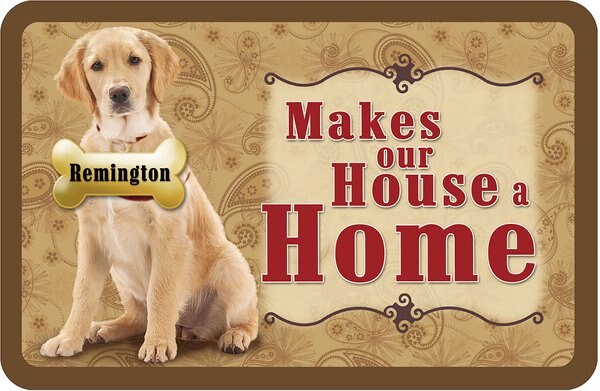 Bungalow Flooring Makes Our House A Home Golden Retriever Personalized Floor Mat