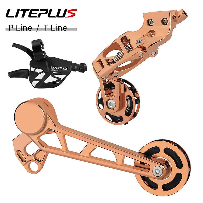 Born Pretty Liteplus Folding Bike Chain Tensioner Rear Derailleur 1-7 Speed For Brompton P Line T Line For A Line C Line Converter