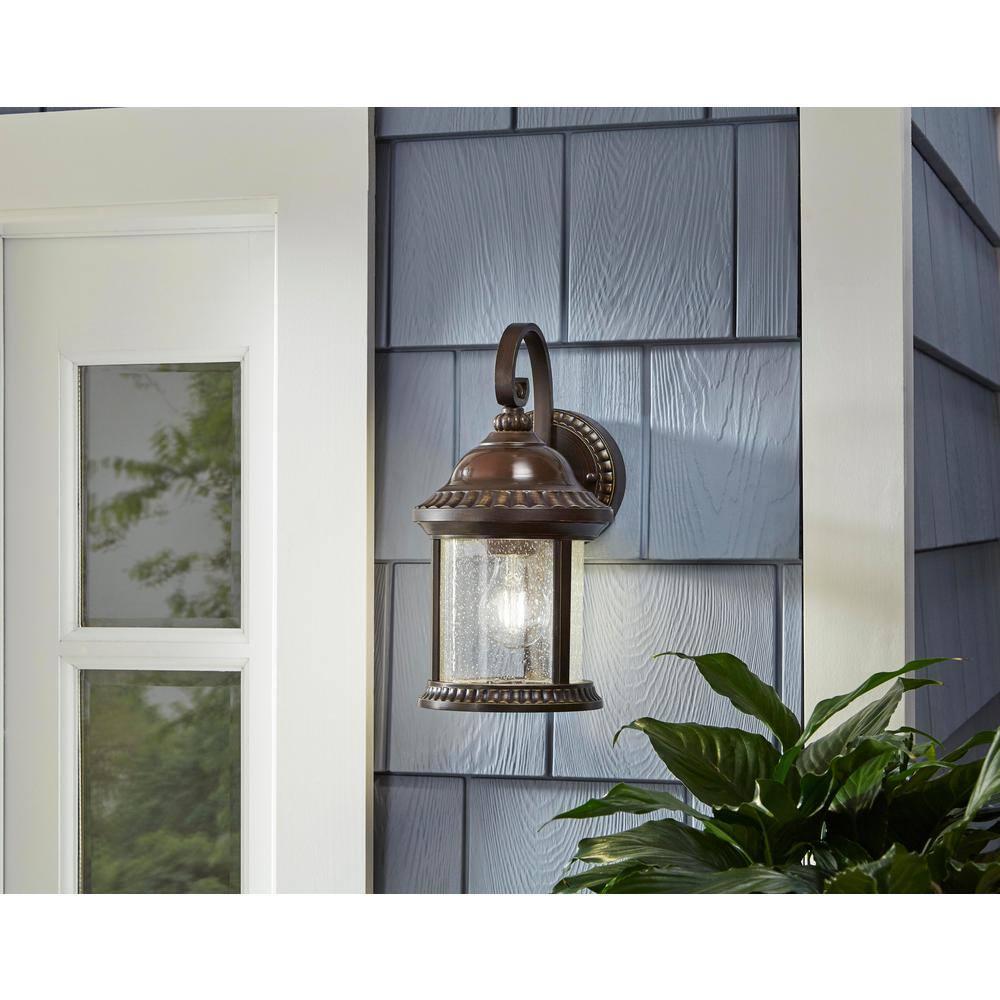 Home Decorators Collection Cambridge Bronze Motion Sensing Outdoor Coach Light Sconce GEM1691AM-6