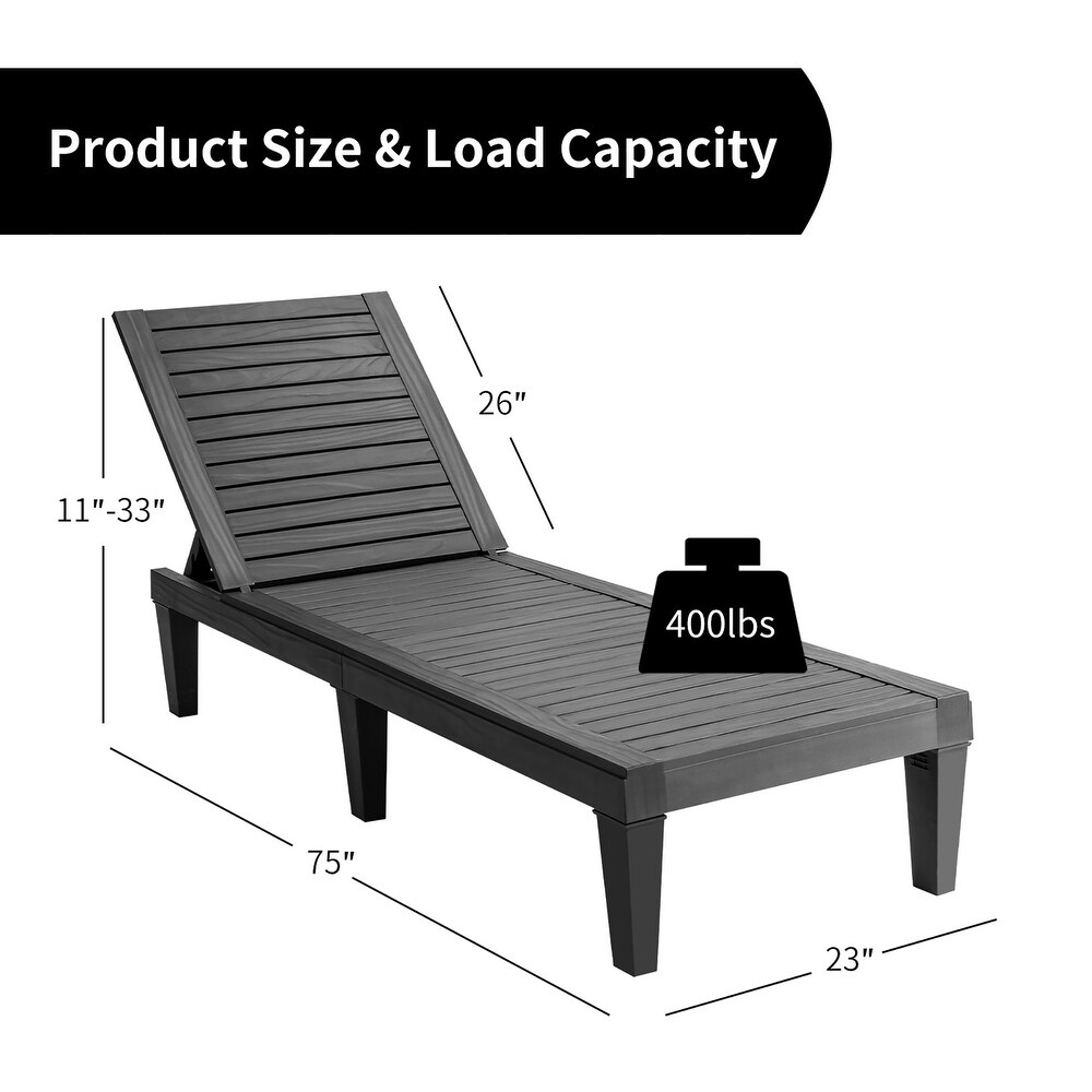 Lounge Chair Chaise Recliner Adjustable