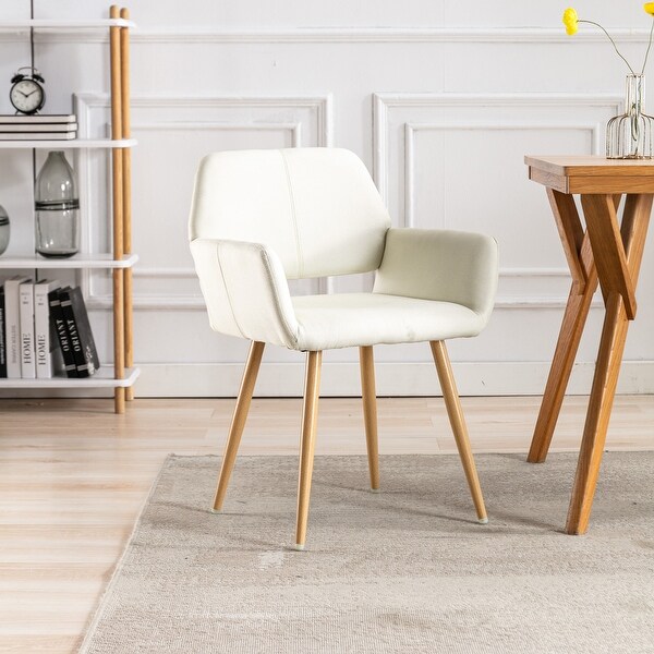 Modern Accent Chairs Fabric Upholstered with Metal Legs